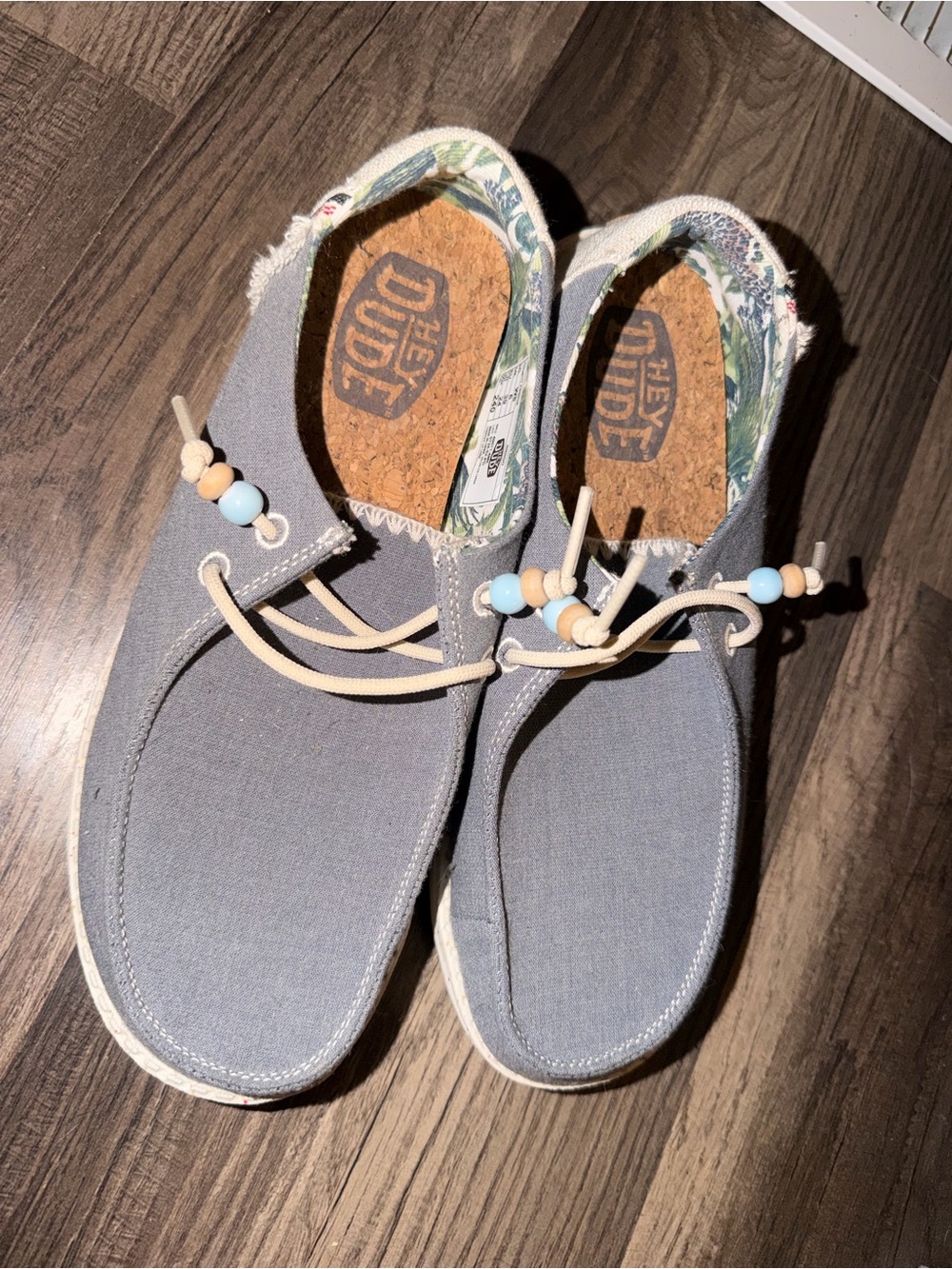 Hey Dude Women’s Canvas Slip-On Shoes with Bead Detail
